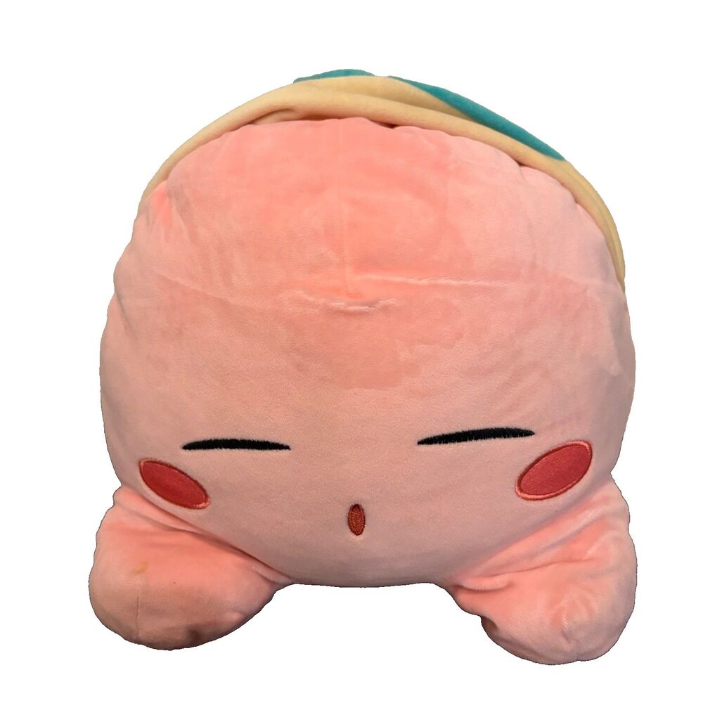 Kirby Sleeping Plush Large Stuffed Plush Pillow 14" Nintendo